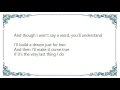 Dinah Washington - If It's the Last Thing I Do Lyrics