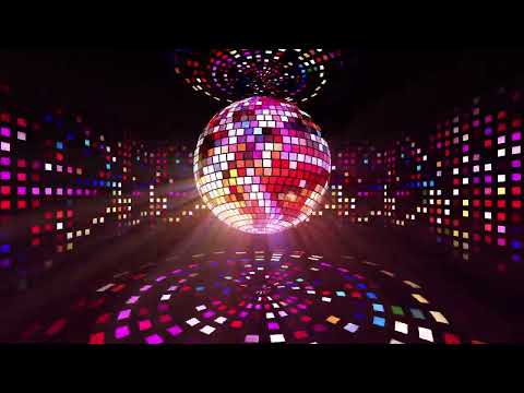 Spinning Pink Colorful  Disco Ball Vj Loop   Disco Ball Animation Party Background