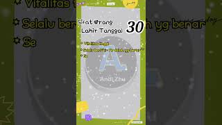 Download lagu Sifat Tanggal Lahir Anda?30 #shorts #ytshorts mp3