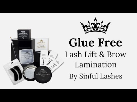 Glue Free Lash Lift and Brow Lamination System by Sinful Lashes