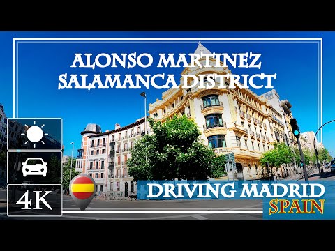 MADRID DRIVING TOUR 4K  🚗 downtown | from Salamanca district to Chamberi [🇪🇸SPAIN] - part 1