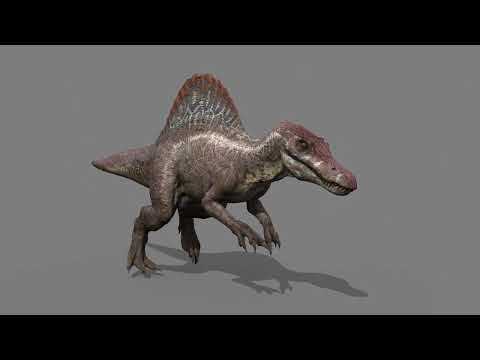 Suchomimus Mongolica - 8K animated JP3 Spinosaur 3D Model in