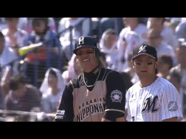 【2回表】ファイターズが2回に一挙5得点 陽が1ヶ月ぶりの打点を記録!! 2015/5/2 M-F