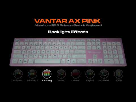 Slide 10 - TECLADO COUGAR VANTAR AX ROSA (video)