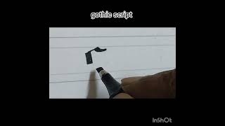 gothic script|| bold and heavy letters calligraphy #shorts
