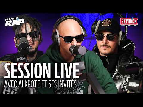 SESSION LIVE Alkpote, Swagg Man, Cappuccino, Soleil noir, Ouss Wayne, Saisai & Veust #PlanèteRap