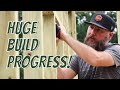 The WALLS on this BUILD are CLOSING IN | DIY |Shed To House Conversion