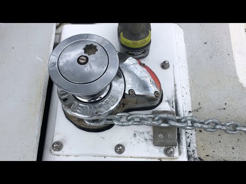 Anchor winch finished, week 13 Norsand haul out, CATMANTOO 2019