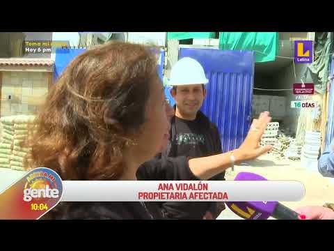 Ana Vidalon reclama a la constructora Petres Zonum que repare fisuras  causadas en su vivienda.