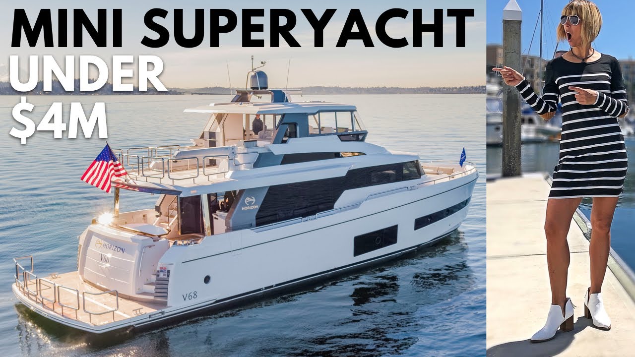 Horizon V68 Mini Superyacht detailed walkthrough with specs