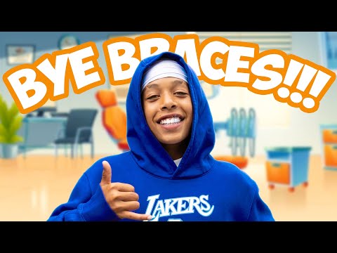 HEZE FINALLY GETS HIS BRACES TAKEN OFF & HE'S GASSED WITH THE RESULTS!!!! 😁😁😁