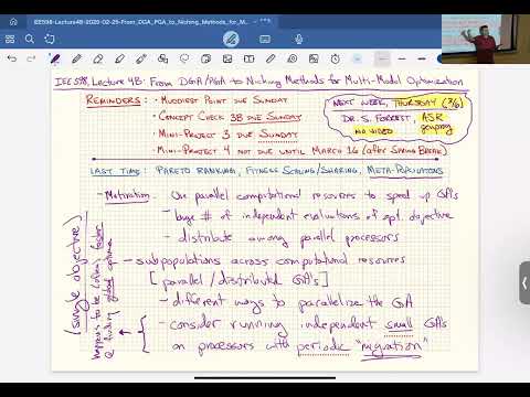 IEE 598: Lecture 4B (2025-02-25): From DGA/PGA to Niching Methods for Multi-Modal Optimization