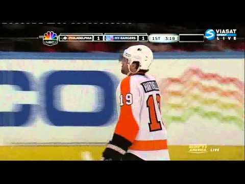 [HD] Goal Jeff Carter (Flyers & Rangers) NHL 02/20/11