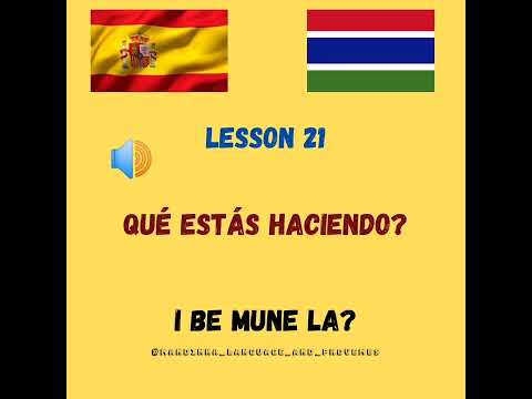 mandinka Spanish lessons