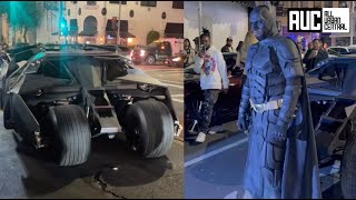Diddy Drives Batmobile To Halloween Party Wearing Christian Bale’s Batman Costume