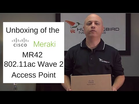 Cisco Meraki MR42 802.11ac Wave 2 Access Point Unboxing
