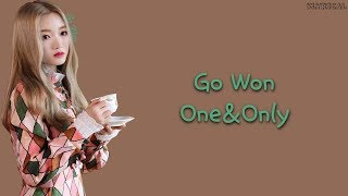 LOONA/Go Won (이달의 소녀/고원) - One&amp;Only [Han/Rom/Eng] Color Coded Lyrics