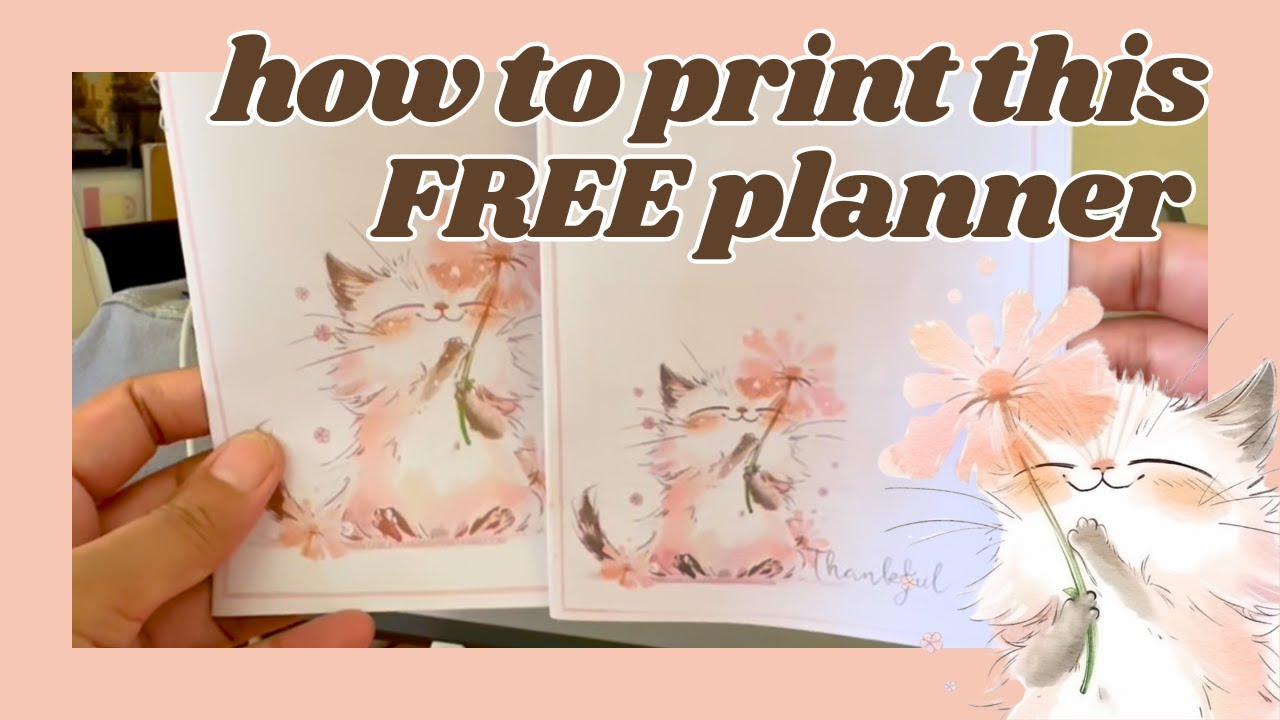 How to print your monthly planner | Free printable monthly planner or bullet journal
