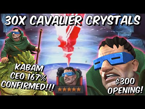 30x 6 Star Mole Man Cavalier Crystal Opening! - CEO Confirmed?! - Marvel Contest of Champions