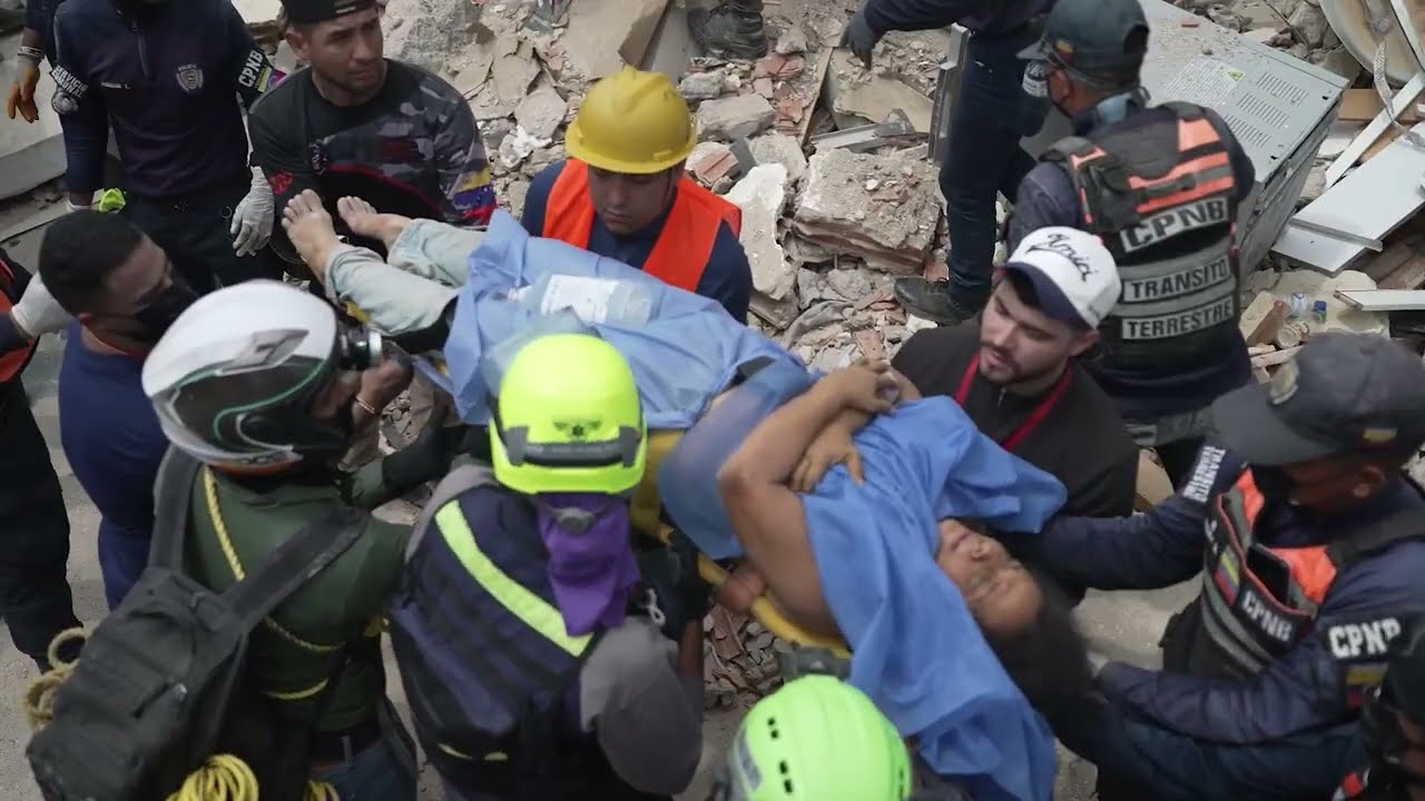 Venezuela Earthquake 2026 US Search & Rescue Saves Woman and her Baby in a Collapsed Building