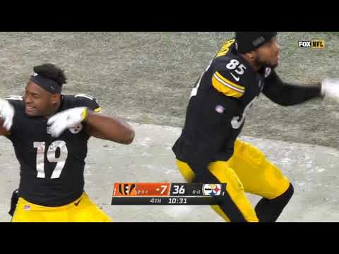 Eric Ebron and Juju Smith-Schuster Celebration Dance After Blowout | Bengals vs. Steelers | NFL