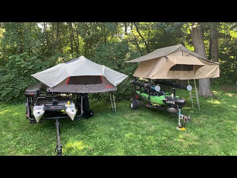 Roof Top Tent & Kayak Trailer Review (Yakima Skyrise HD VS Smittybuilt Overlander XL)