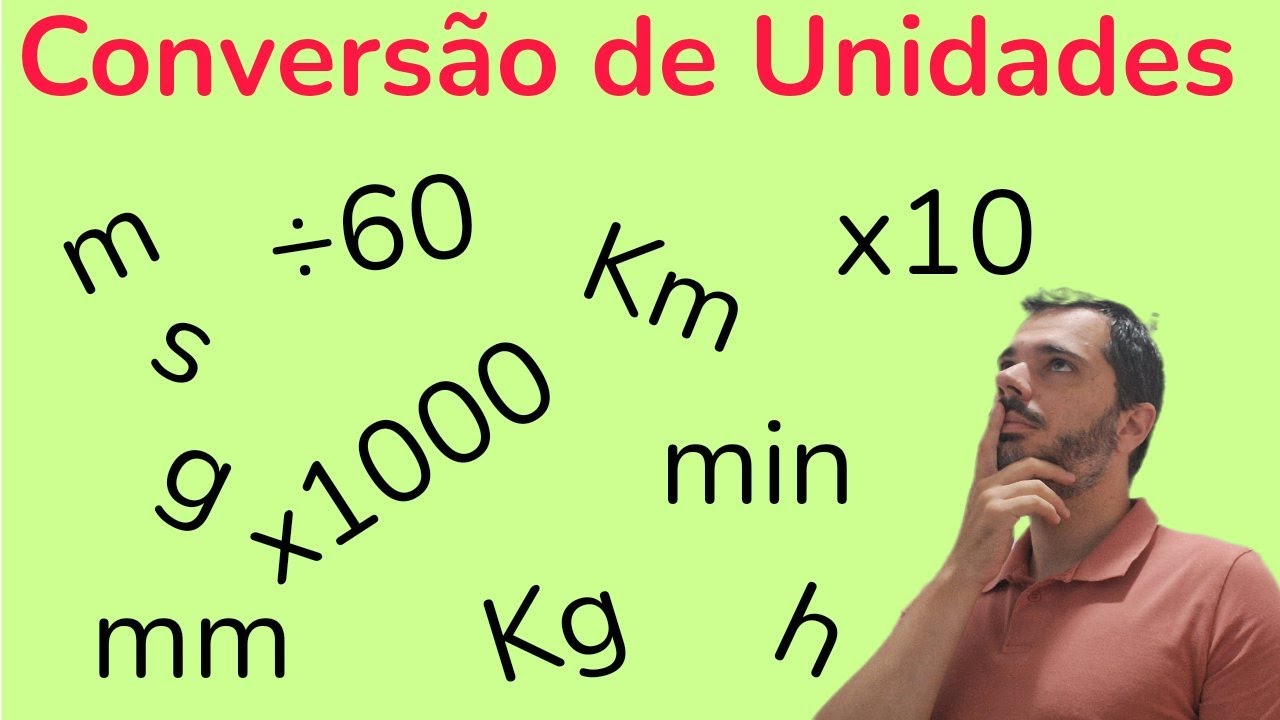 CONVERSÃO DE UNIDADES - tempo, distância, velocidade e massa