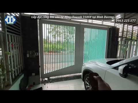 Lắp đặt cổng &acirc;m s&agrave;n tự động Tousek Turn 310 UF cho kh&aacute;ch h&agrave;ng tại B&igrave;nh Dương