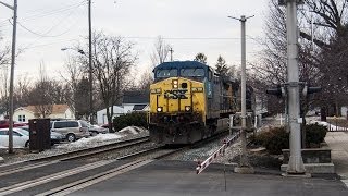 preview picture of video 'CSX Q218-01 Avon-Big-4 Yard, Indiana -- to -- Toledo, Ohio'