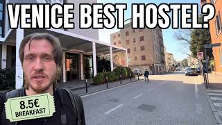 Inside Anda Hostel in Venice (Mestre), Italy (a 9 bed-dorm for $20)