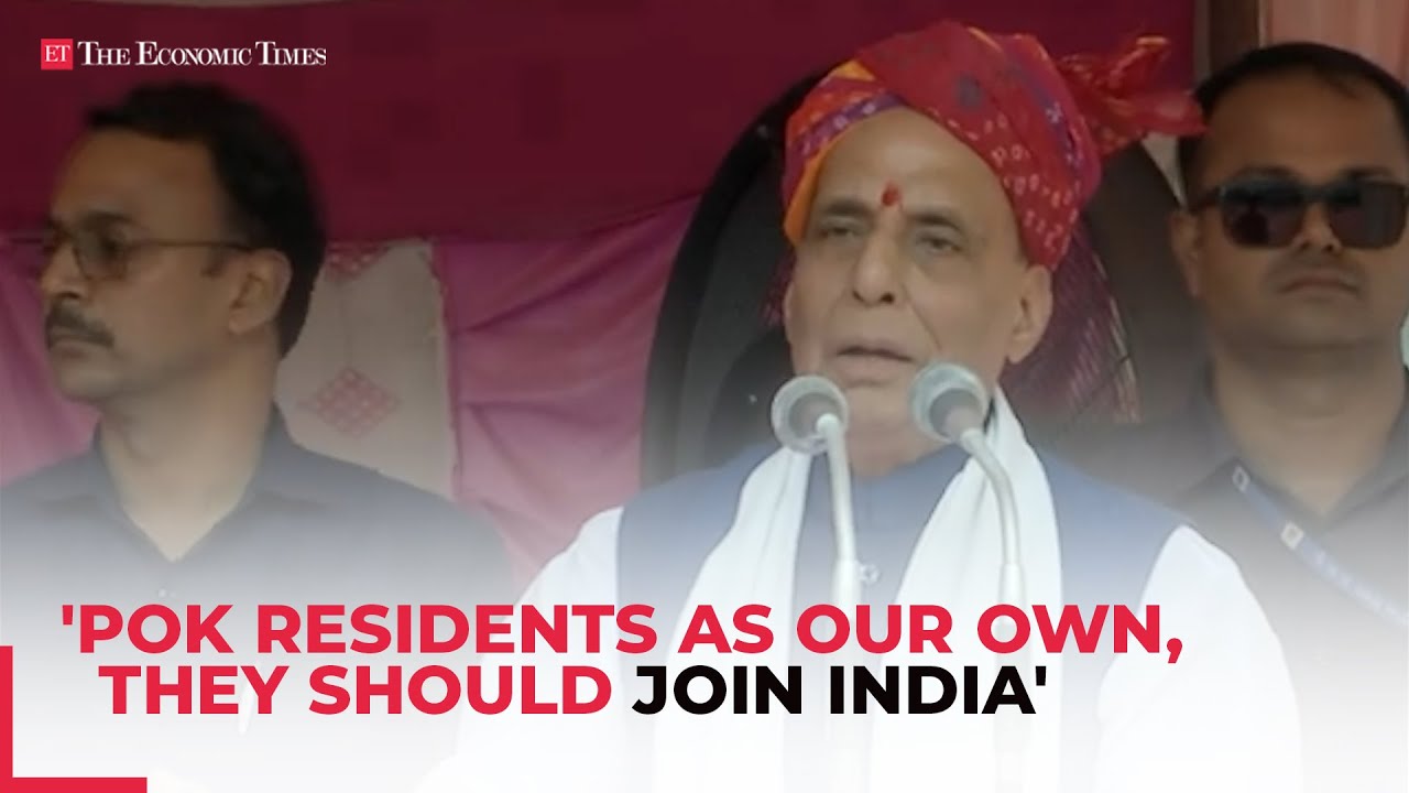 'We think of PoK Residents as our own, they should Join India': Defence Minister Rajnath Singh