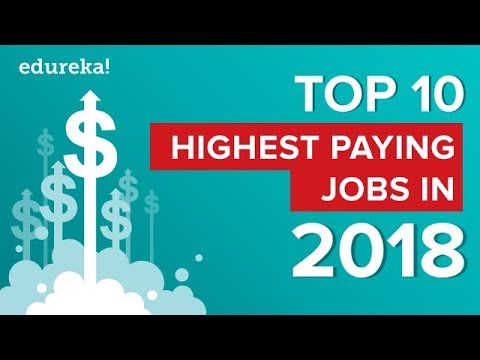 Top 10 Highest Paying Jobs In 2018 | Trending Technologies You Must Learn | Edureka