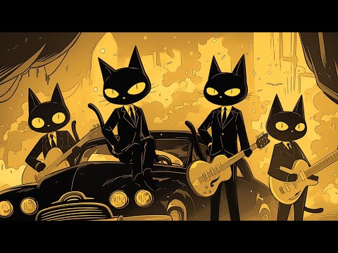 Black Cat and Night Jazz Drive | A beat-filled night running to the groove