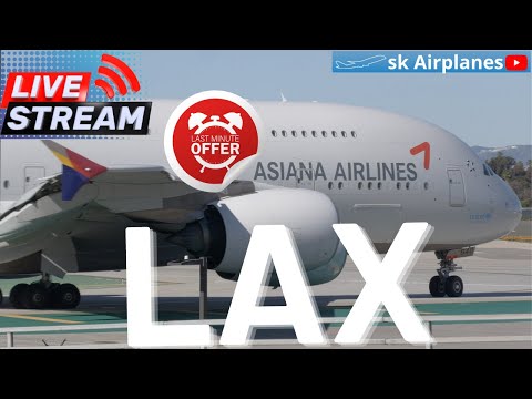 Plane Spotting LAX Airport [LAX/KLAX] 🔴 LIVE ATC