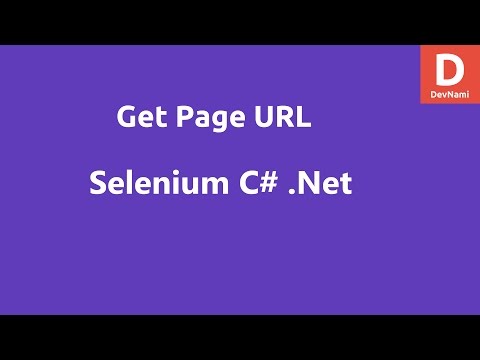 Selenium C Get Current Page URL