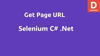 Selenium C# Get Current Page URL