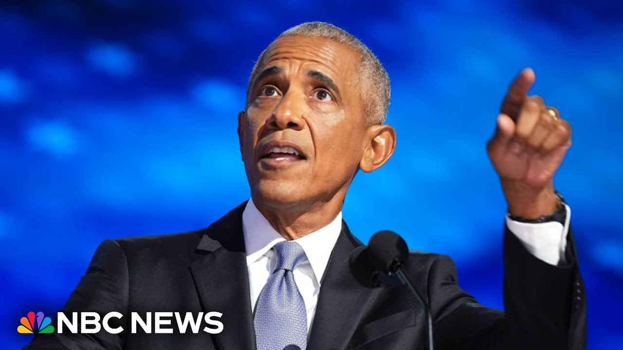 ‘Yes, she can’: Obama invokes familiar slogan in support of Harris during DNC remarks