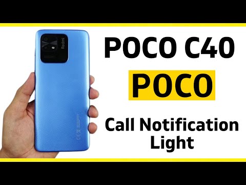 POCO C40 Call notification light | Xiaomi POCO C40 call notifications led flash #poco