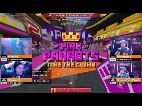 Streamers react to Grian's 1v2 in Dodgebolt