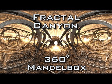 360° Fractal Canyon - Mandelbulb 3D fractal VR 4K