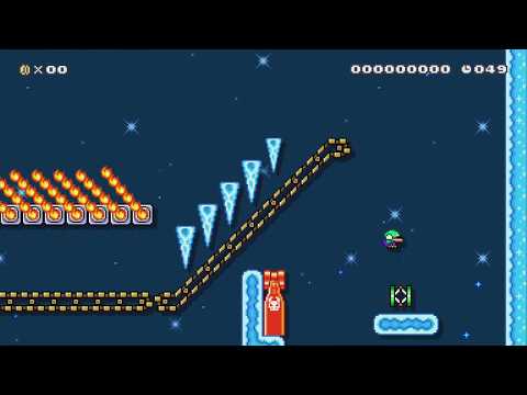 Snowy Mountains [Hold Down] by Fire-Ruby - Super Mario Maker 2 - No Commentary 1bv