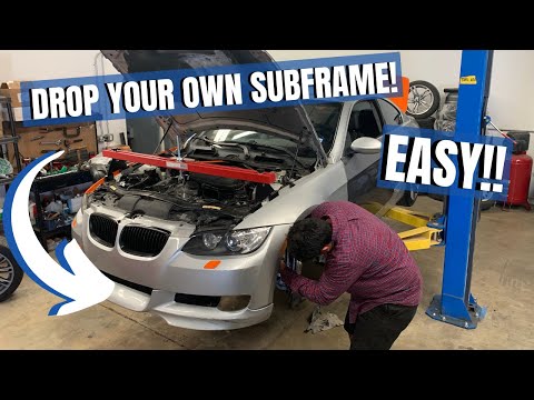 HOW TO DROP A SUBFRAME ON AN E CHASSIS BMW! (E6X, E8X, E9X)
