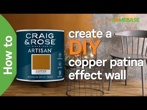 How to create a DIY copper patina effect wall | Craig & Rose Paint | Homebase