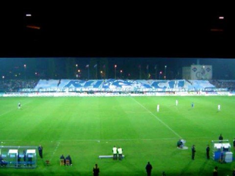 Oprawa "Niebiescy są tylko jedni" (19.10.2008 r.) [Ruch - Lech]