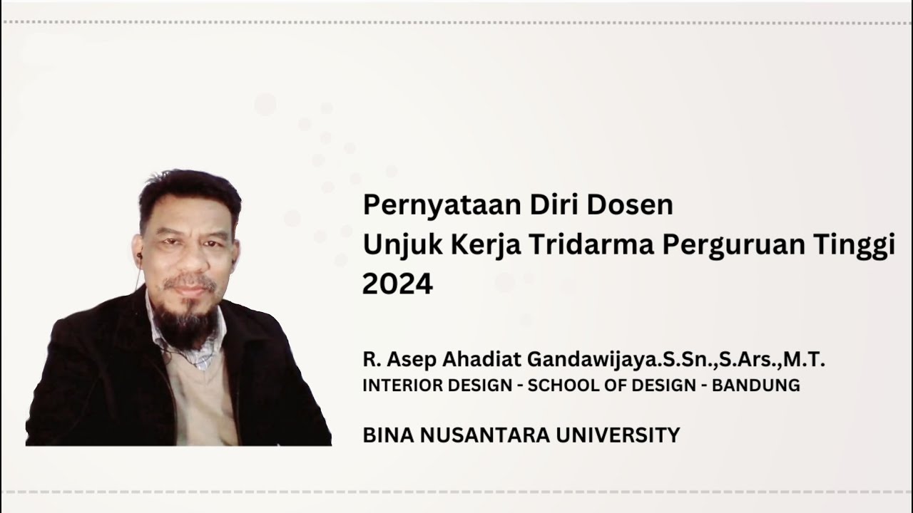 R. Asep Ahadiat G., S.Sn., S.Ars., M.T. PDD UKTPT