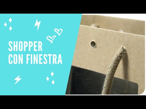 10 pz Shopper con finestra trasparente da € 0,75 Cad + Iva