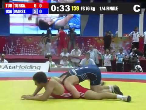 2012 Cadet Worlds 76kg - Chance Marsteller (USA) vs. Mustafa Turkaya (TUR)