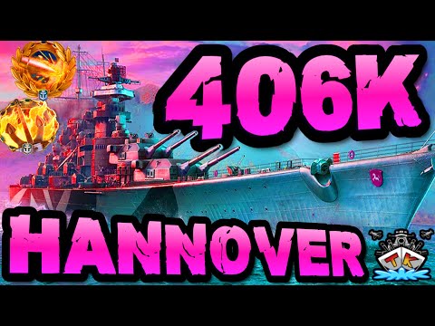 Hannover drückt 406K DMG *SAUERKRAAAUT* "400K Club" ⚓️ in World of Warships 🚢