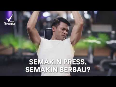Rexona Men! Shoulder Press tanpa kerisauan B.O.