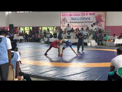 //Senior world championship trail// bahalgarh 2022  vijay sscb red vs sumit Chd blue semifinal bout